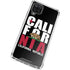 California Black Block Galaxy A12 Clear Case