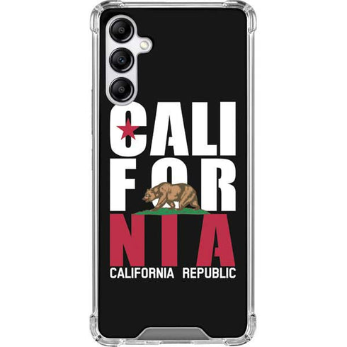 California Black Block Galaxy A14 5G Clear Case