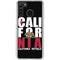 California Black Block Galaxy A21 Clear Case