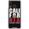 California Black Block Galaxy A30 Clear Case