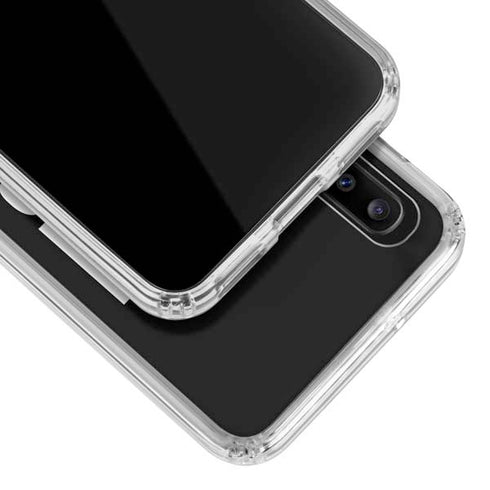 California Black Block Galaxy A30 Clear Case
