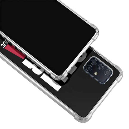 California Black Block Galaxy A51 5G Clear Case