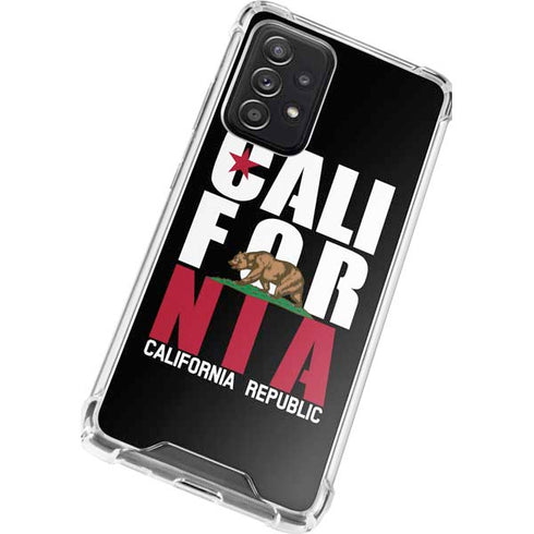 California Black Block Galaxy A52 5G Clear Case