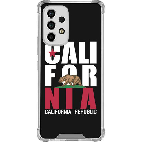 California Black Block Galaxy A53 5G Clear Case