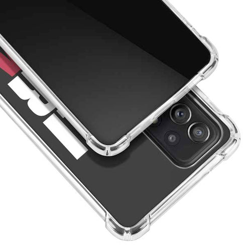 California Black Block Galaxy A72 5G Clear Case