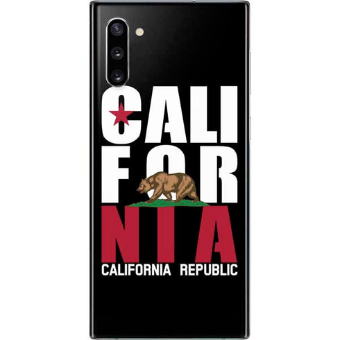 California Black Block Galaxy Note 10 Skin