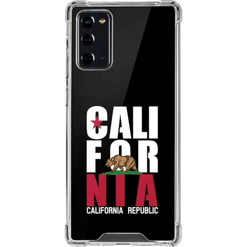 California Black Block Galaxy Note20 5G Clear Case