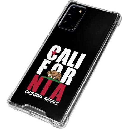 California Black Block Galaxy Note20 5G Clear Case