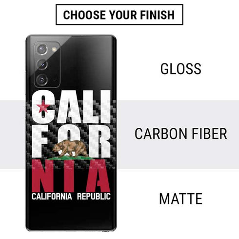 California Black Block Galaxy Note20 5G Skin