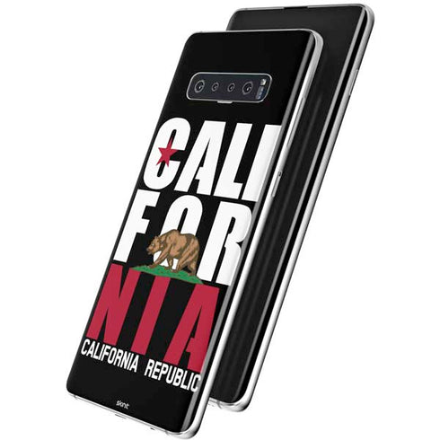 California Black Block Galaxy S10 Plus Skin