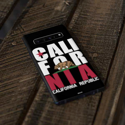 California Black Block Galaxy S10 Skin