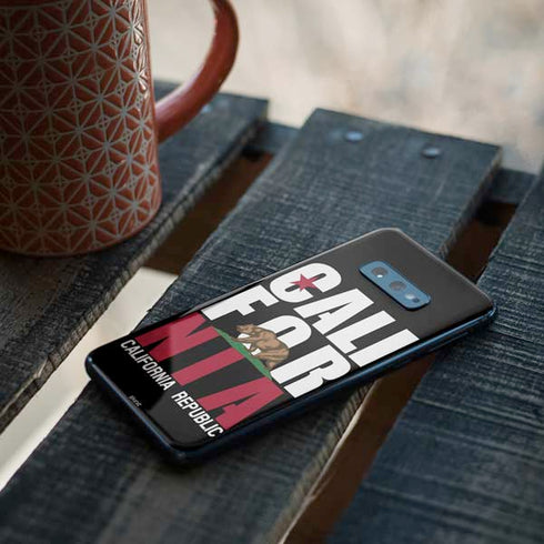 California Black Block Galaxy S10e Skin