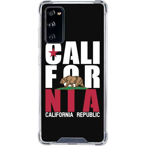 California Black Block Galaxy S20 FE Clear Case