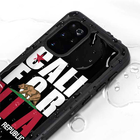 California Black Block Galaxy S20 Plus Waterproof Case