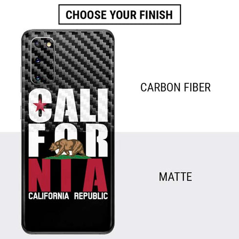 California Black Block Galaxy S20 Skin