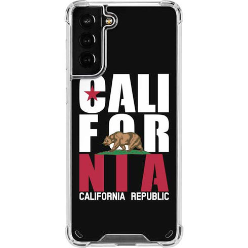 California Black Block Galaxy S21 Plus 5G Clear Case