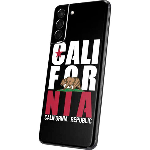 California Black Block Galaxy S21 Plus 5G Skin