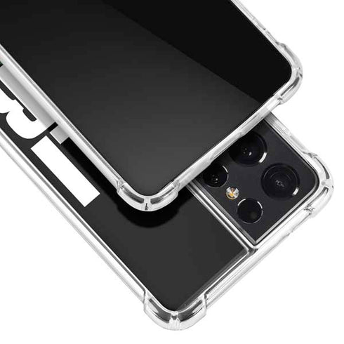 California Black Block Galaxy S21 Ultra 5G Clear Case