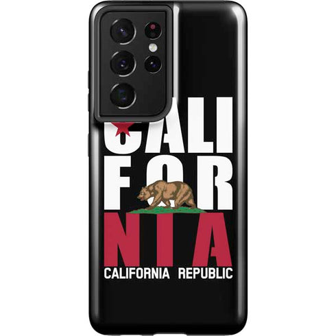 California Black Block Galaxy S21 Ultra 5G Pro Case