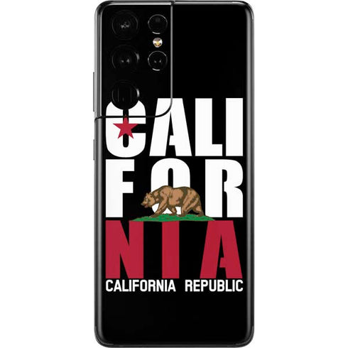 California Black Block Galaxy S21 Ultra 5G Skin