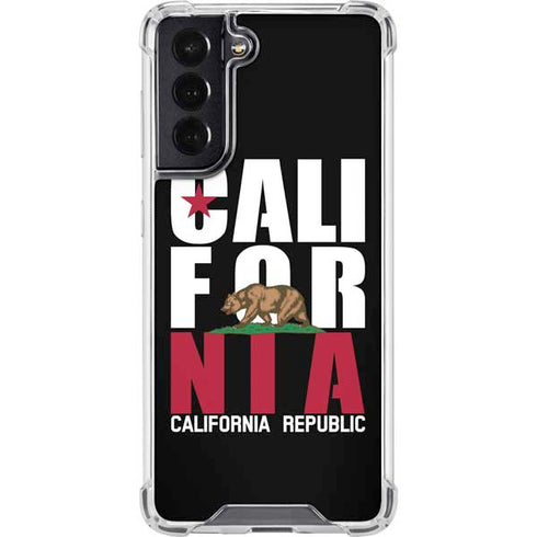 California Black Block Galaxy S22 Clear Case