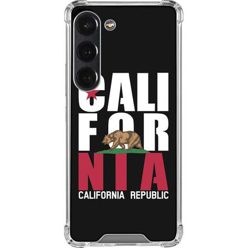 California Black Block Galaxy S23 Clear Case