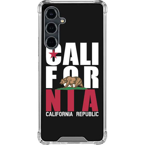 California Black Block Galaxy S23 FE Clear Case