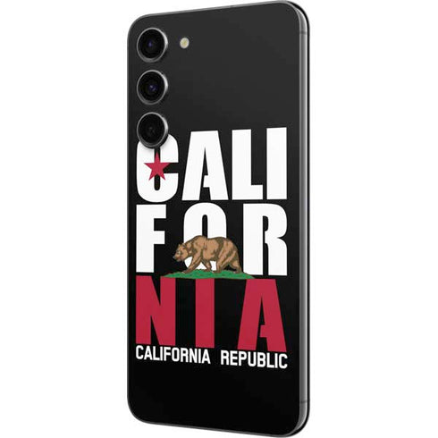 California Black Block Galaxy S23 Plus Skin