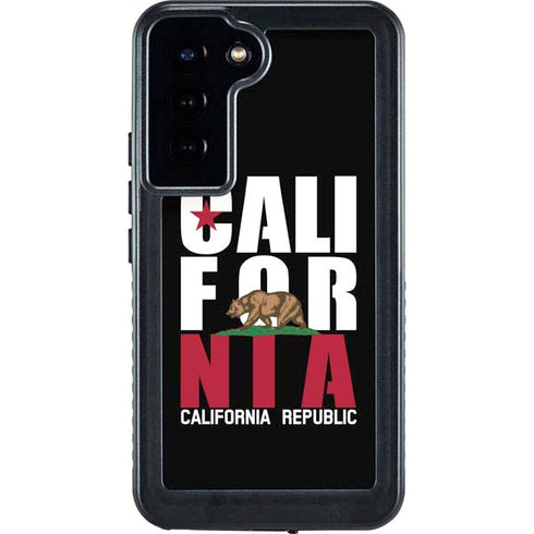 California Black Block Galaxy S23 Plus Waterproof Case