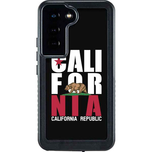 California Black Block Galaxy S23 Waterproof Case