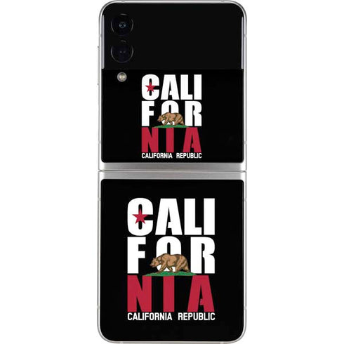 California Black Block Galaxy Z Flip3 5G Skin