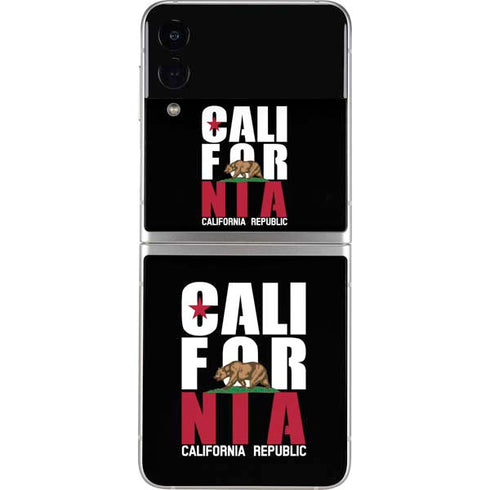 California Black Block Galaxy Z Flip4 5G Skin