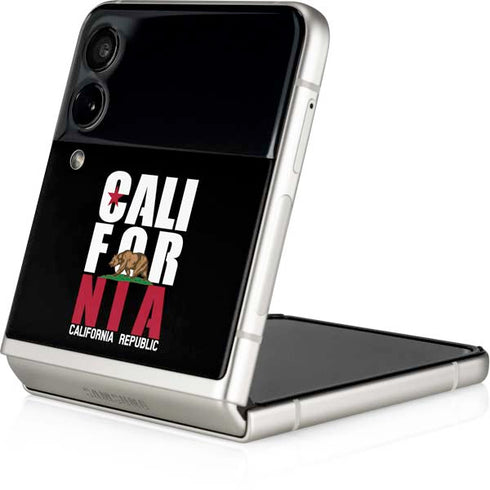 California Black Block Galaxy Z Flip4 5G Skin