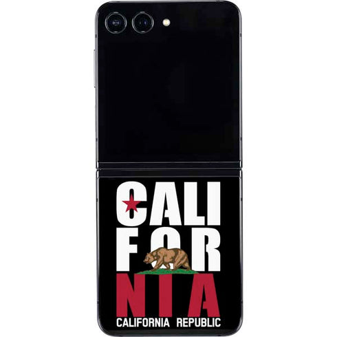 California Black Block Galaxy Z Flip5 5G Skin