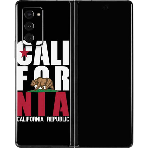 California Black Block Galaxy Z Fold2 5G Skin