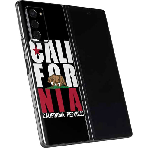 California Black Block Galaxy Z Fold2 5G Skin