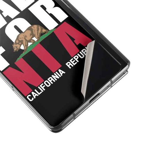 California Black Block Galaxy Z Fold2 5G Skin