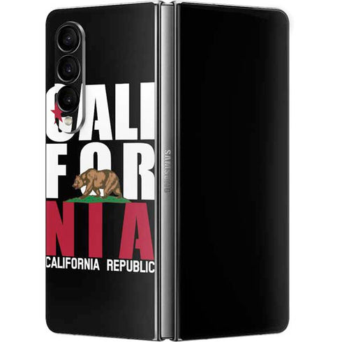 California Black Block Galaxy Z Fold4 5G Skin