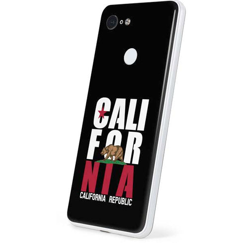 California Black Block Google Pixel 3 Skin