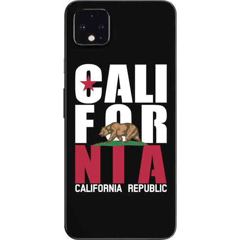 California Black Block Google Pixel 4 XL Skin