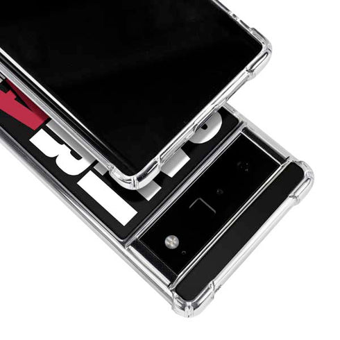 California Black Block Google Pixel 6 Clear Case