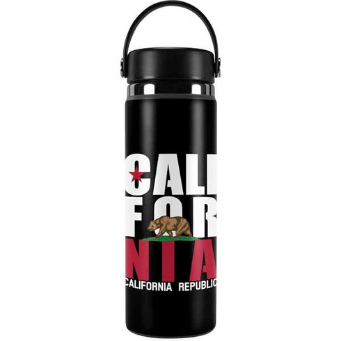 California Black Block Hydro Flask 20oz Wide Mouth Skin
