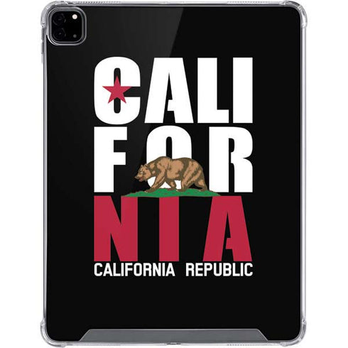 California Black Block iPad Pro 12.9in (2020) Clear Case