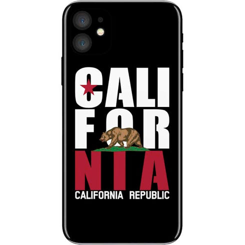 California Black Block iPhone 11 Skin