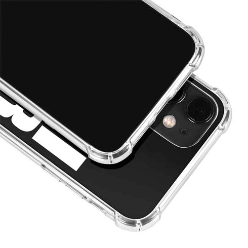 California Black Block iPhone 12 Clear Case