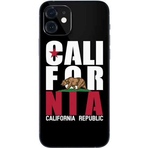 California Black Block iPhone 12 Mini Skin