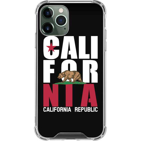 California Black Block iPhone 12 Pro Max Clear Case