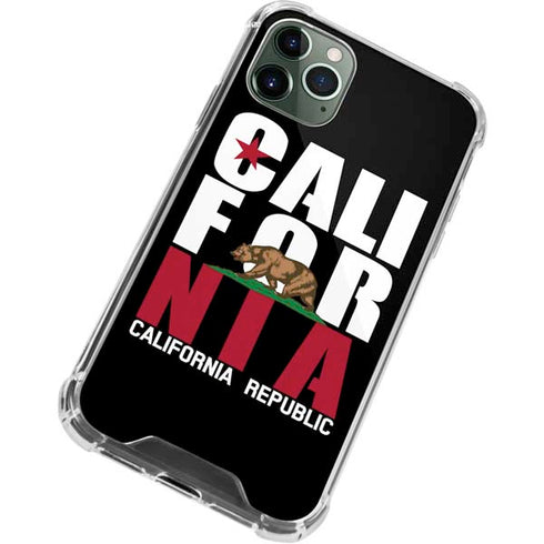 California Black Block iPhone 12 Pro Max Clear Case