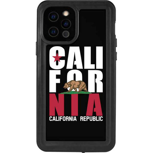 California Black Block iPhone 12 Pro Waterproof Case