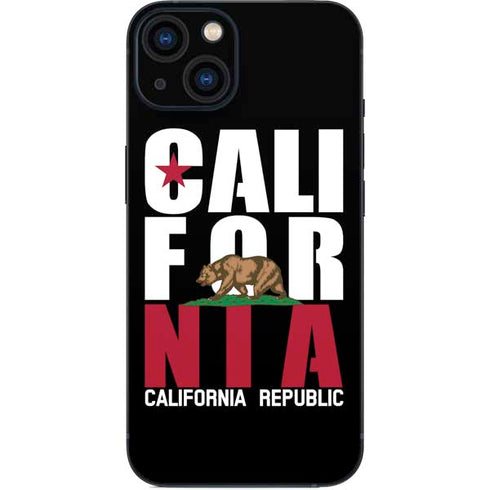 California Black Block iPhone 14 Plus Skin